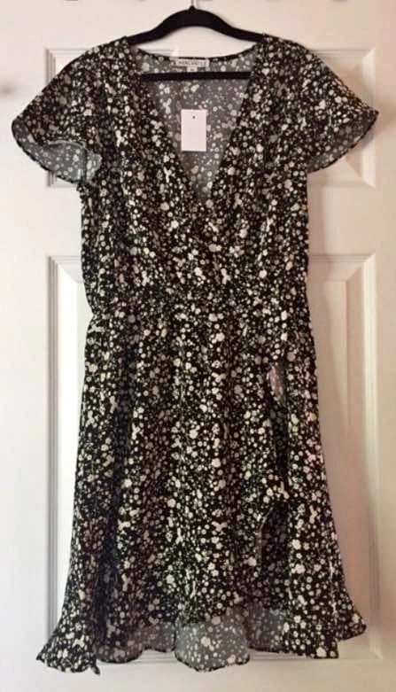 J Crew Factory Faux Wrap Dress