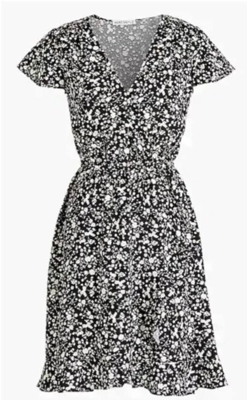 J Crew Factory Faux Wrap Dress - photo 4