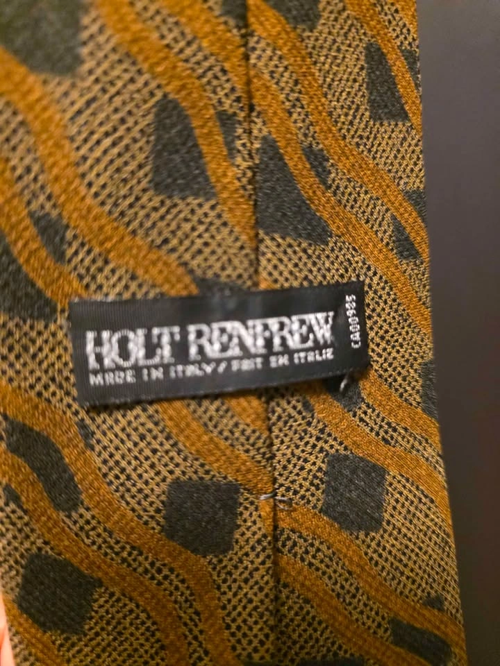 2× Italian Silk Ties – Holt Renfrew & Canali – Excellent Conditi - photo 2