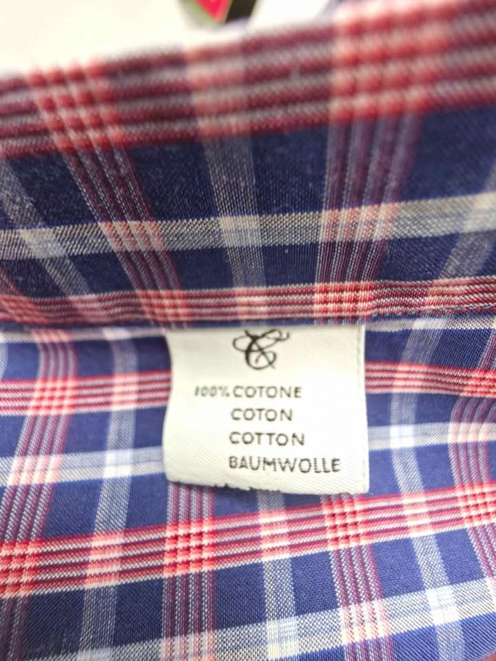Luxury Canali Dress Shirt – 100% Cotton, Made in Italy Size: Lar - photo 2