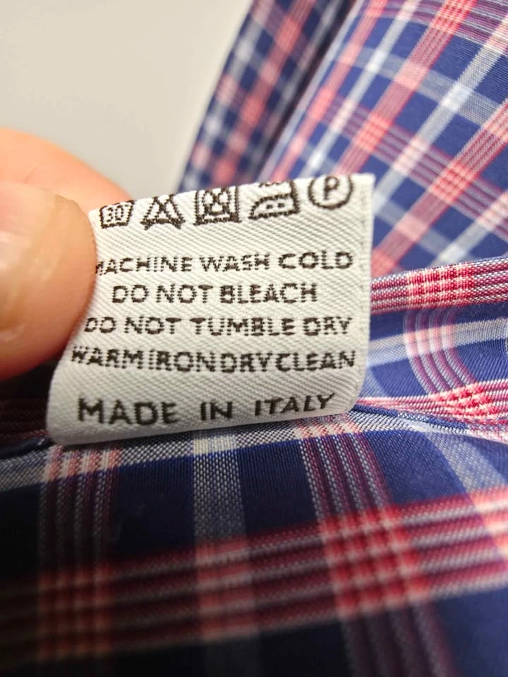 Luxury Canali Dress Shirt – 100% Cotton, Made in Italy Size: Lar - photo 3