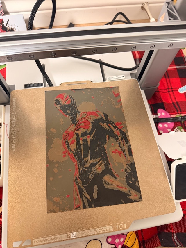 Spiderman 3d printed wall art