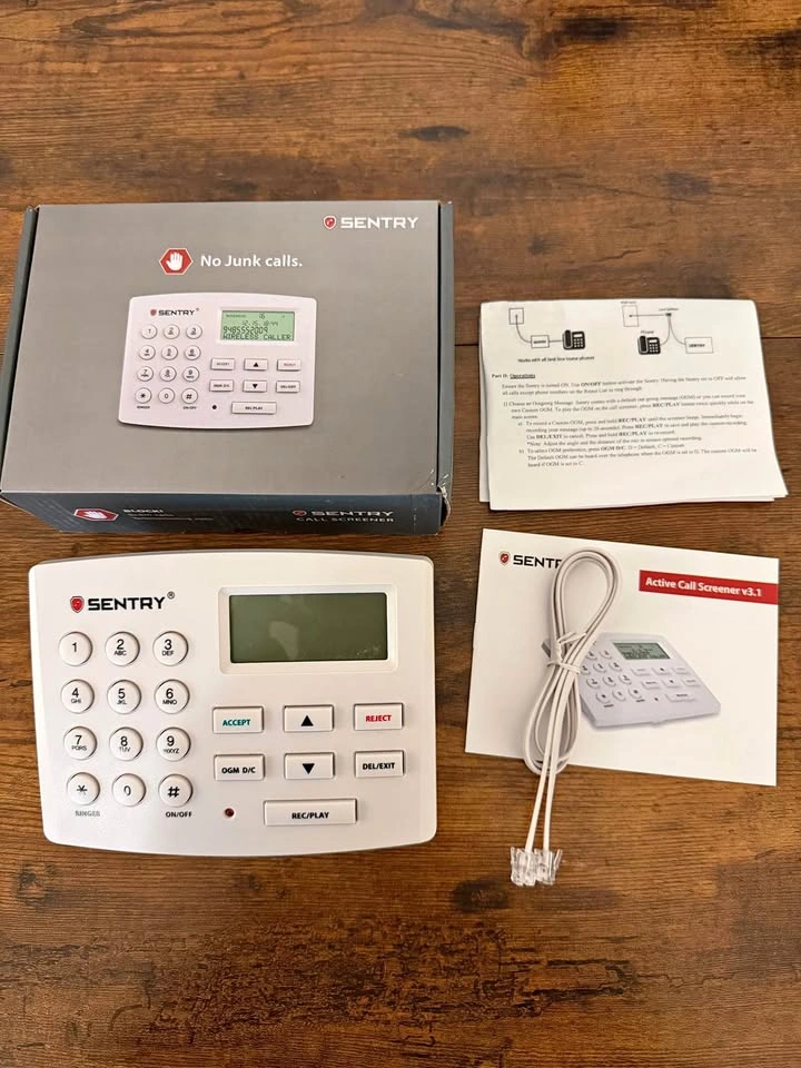 SENTRY Active Call Screener v3.1 Spam Call Blocker CT-CID868