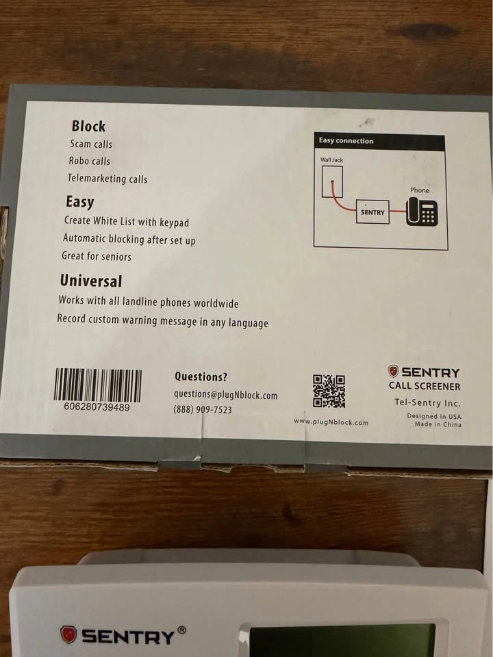 SENTRY Active Call Screener v3.1 Spam Call Blocker CT-CID868 - photo 4