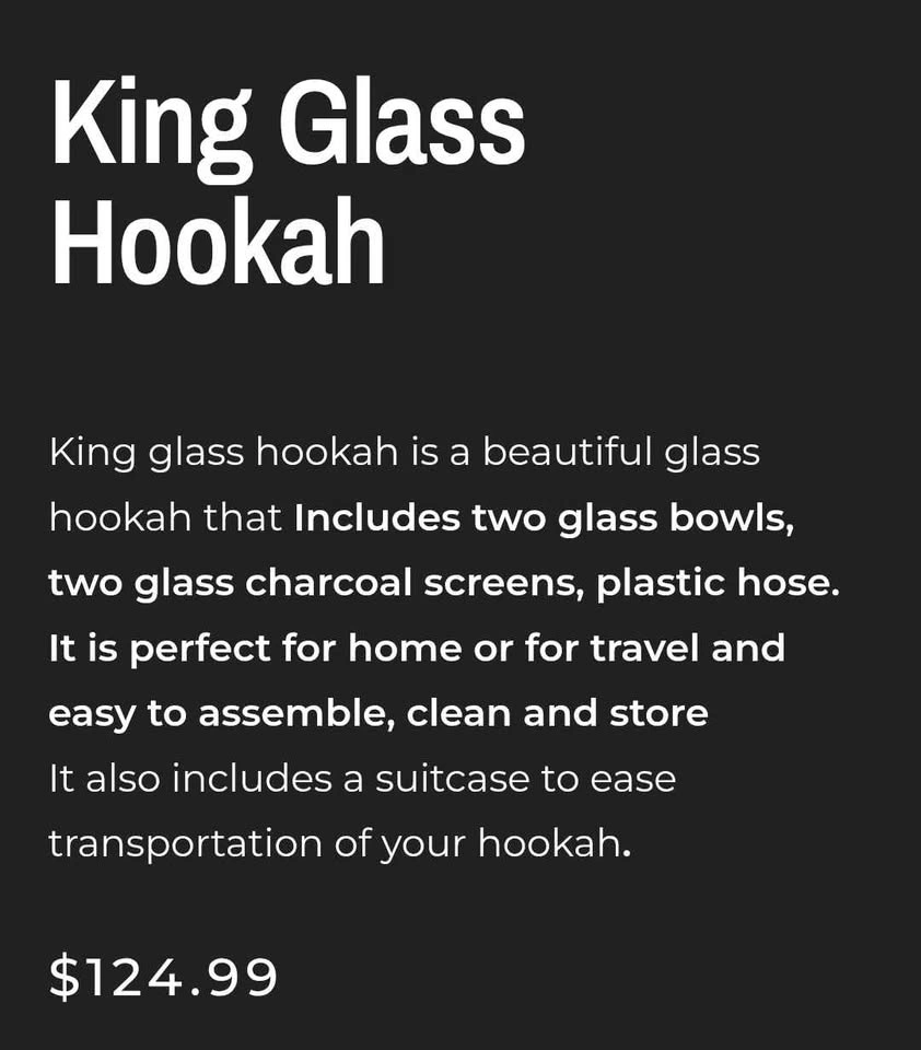 King Glass Hookah Set - photo 2