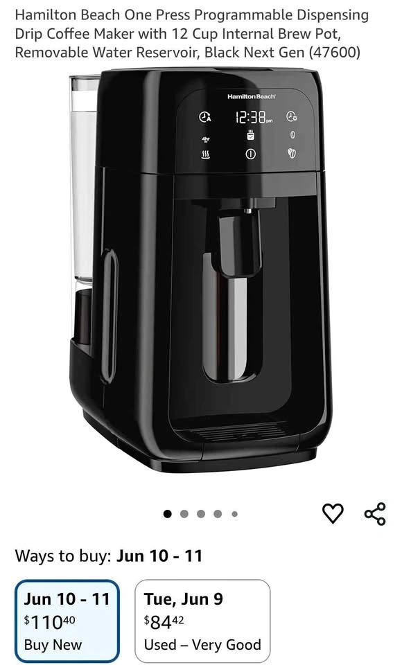Hamilton Beach Programmable 12 Cup Coffee Maker