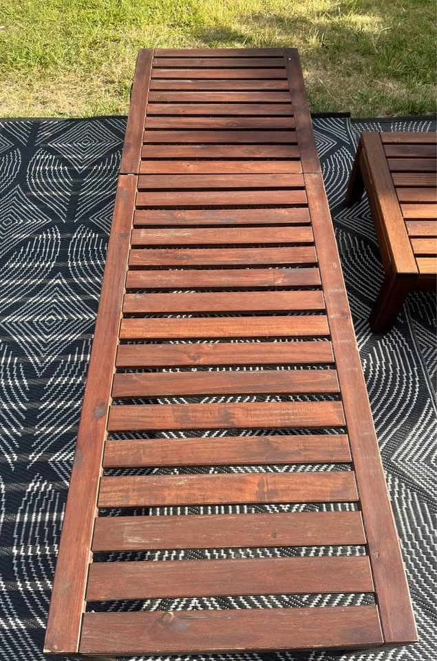 (can deliver) IKEA ÄPPLARÖ Patio Set – 2 Loungers + Table - photo 5