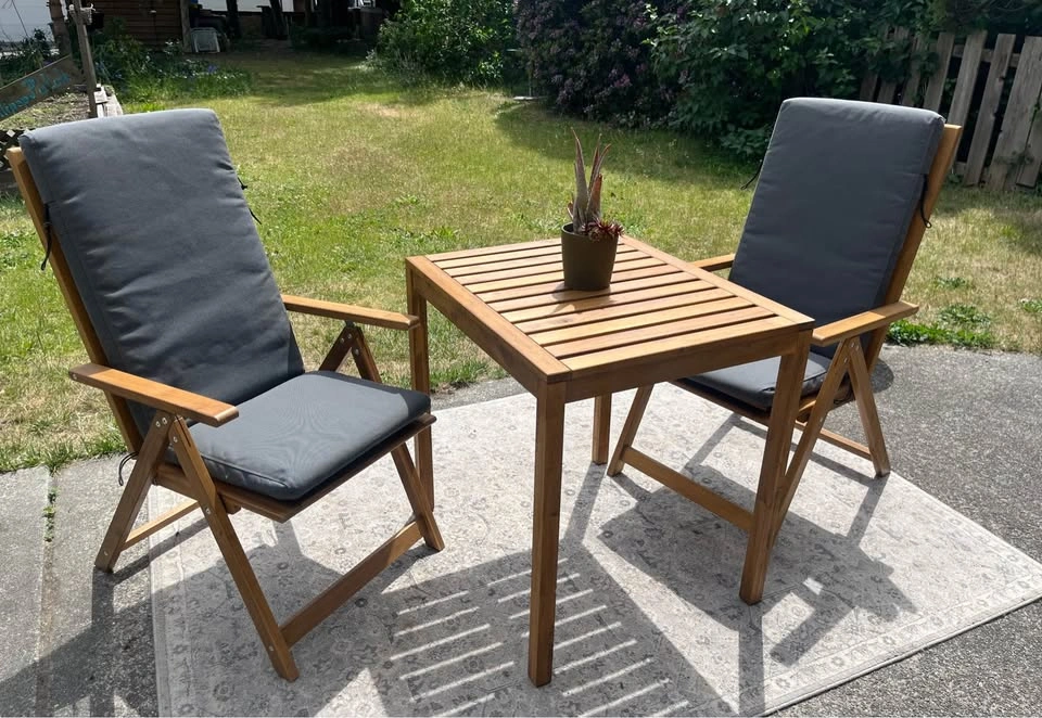IKEA NÄMMARÖ Outdoor Patio Set – 2 Recliners + Table + Cushions - photo 2