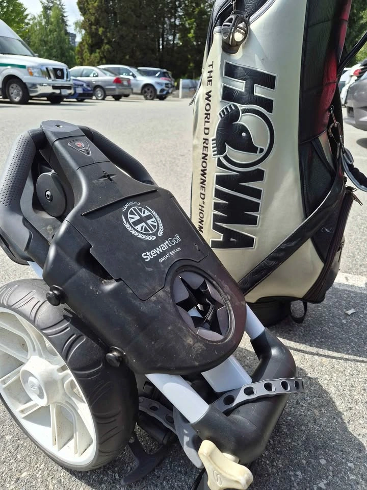 Honma Golf Bag and Push Cart Set - photo 2