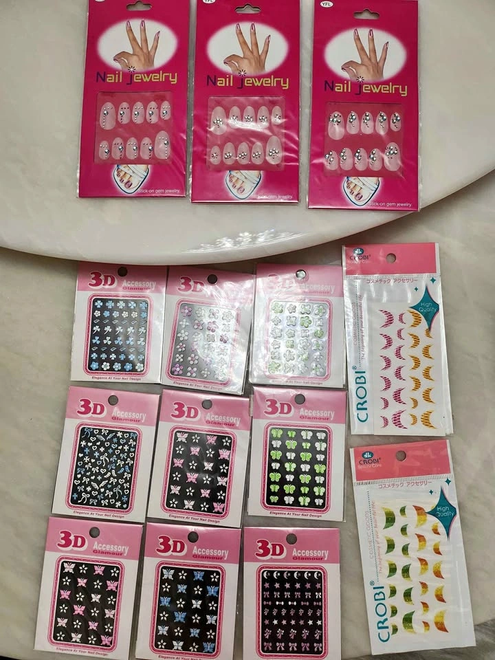 Nail Art Manicure Stickers - 14 sheets