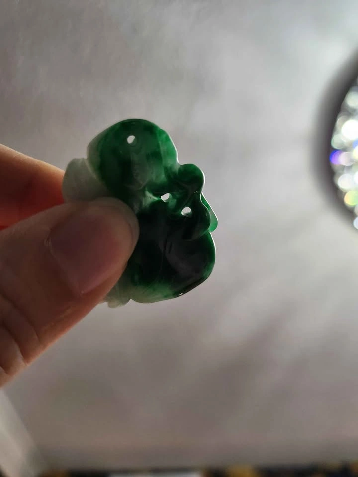 Burmese / Myanmar Natural Jadeite Pendant - photo 2