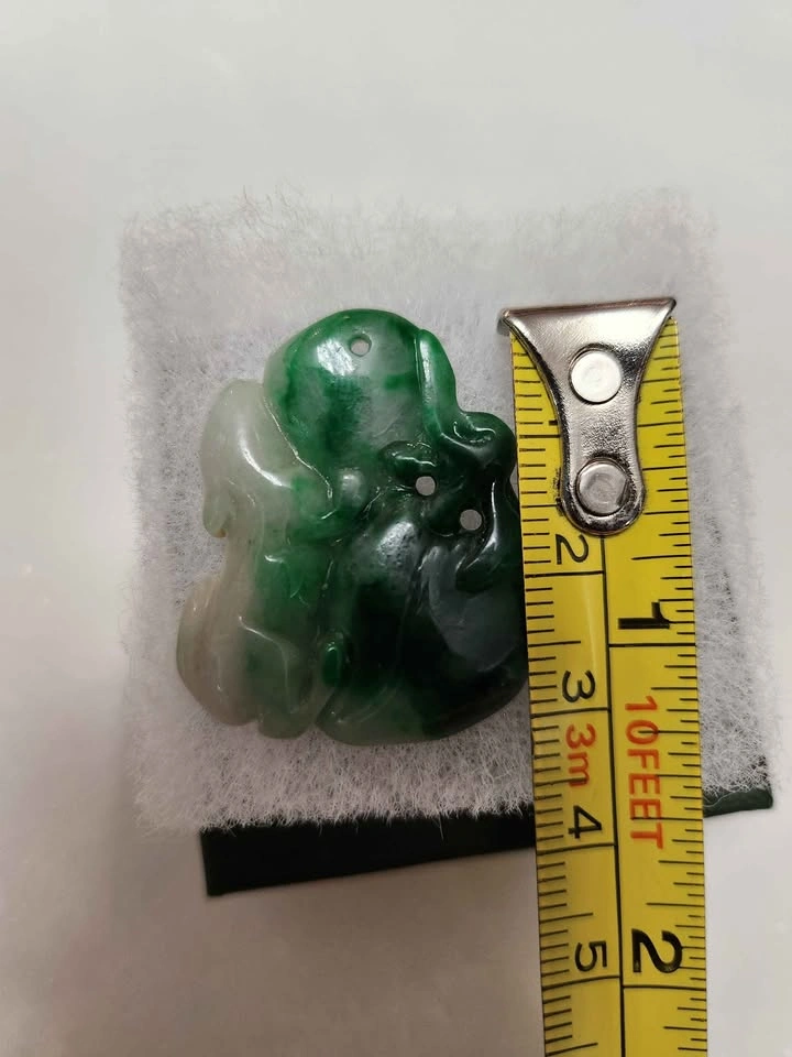 Burmese / Myanmar Natural Jadeite Pendant - photo 4