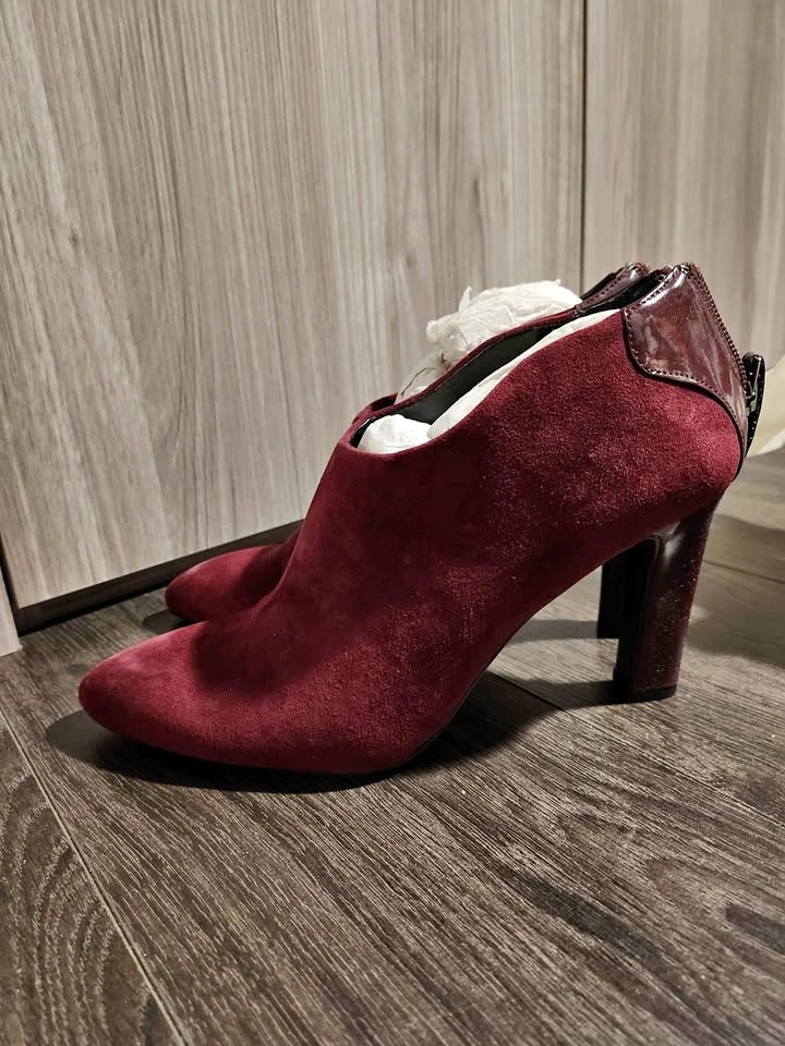 Franco Sarto Suede Leather Booties / Heels