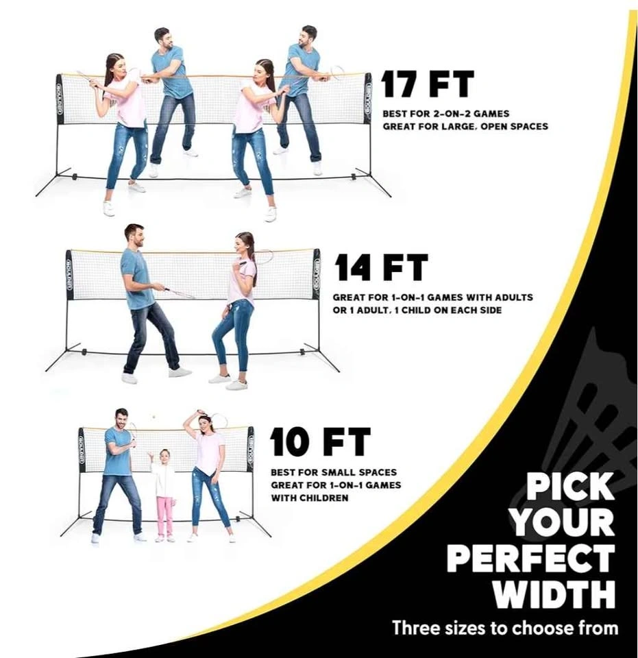 Portable Badminton Pickleball Net - 10ft - photo 4