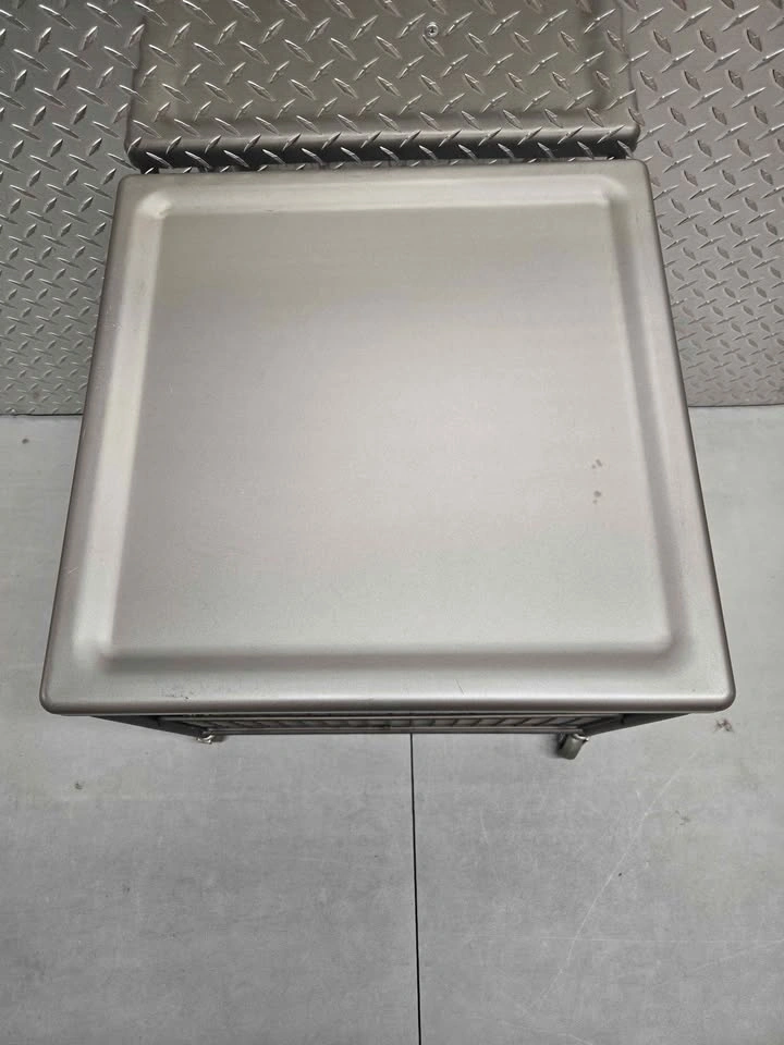 Discontinued IKEA LALLERÖD Industrial Rolling Side Table - photo 4