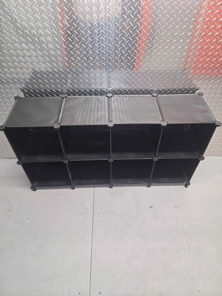 8-Cube Modular Storage Organizer – Interlocking Plastic Shelves - photo 2