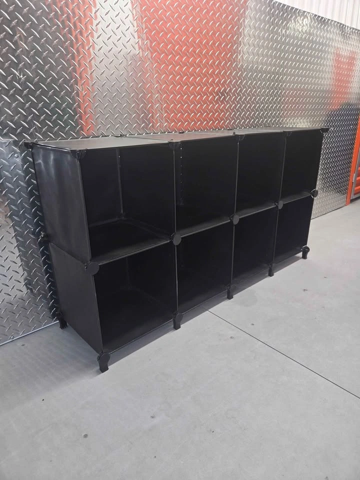 8-Cube Modular Storage Organizer – Interlocking Plastic Shelves - photo 3