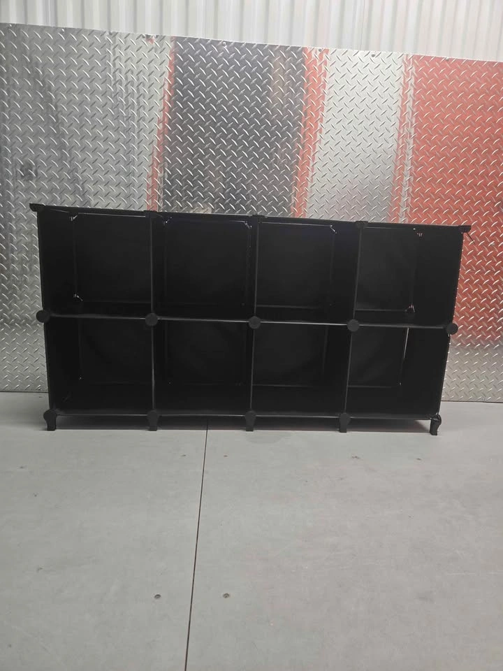 8-Cube Modular Storage Organizer – Interlocking Plastic Shelves - photo 4