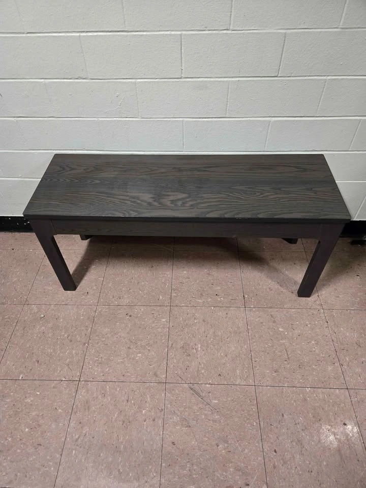 Dark Brown Wood Grain Bench - photo 2