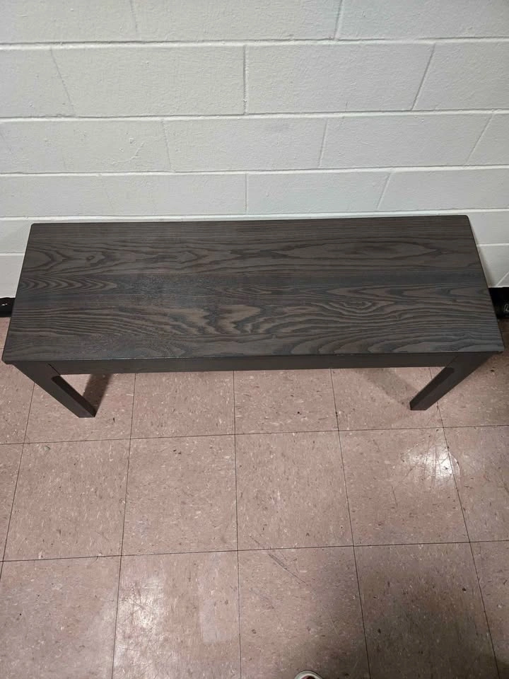 Dark Brown Wood Grain Bench - photo 4