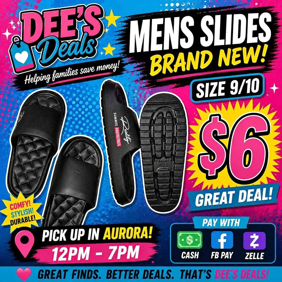 Men's Summer Slides Brand New Size 9/10 only $6