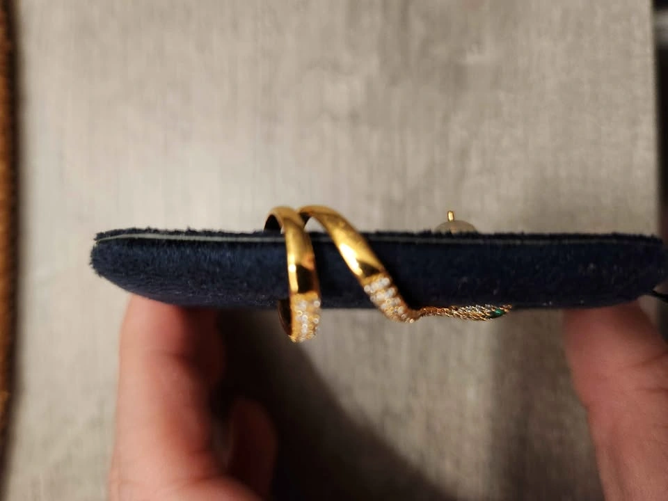 NEW APM Monaco Gold Snake Large Ear Cuff Earring - photo 3