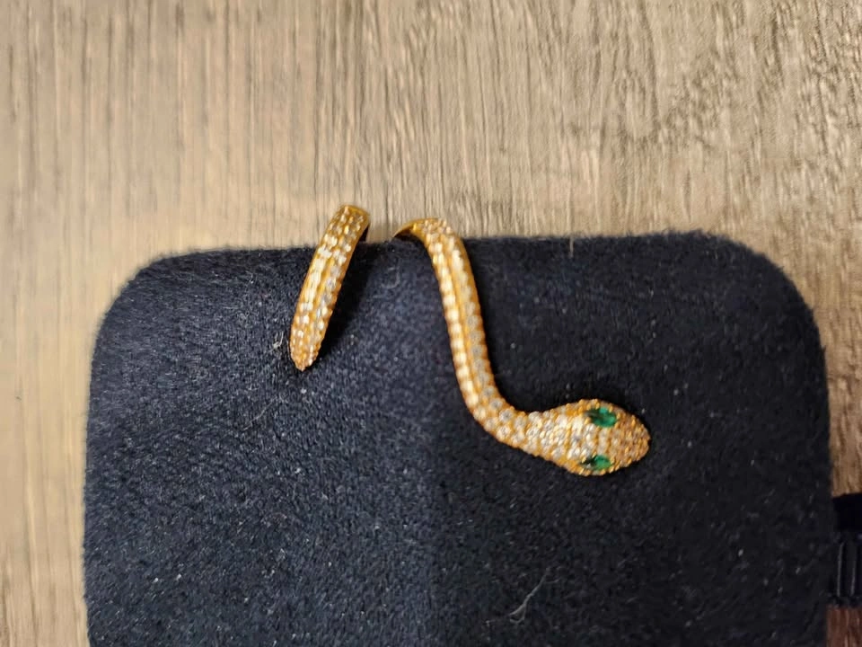 NEW APM Monaco Gold Snake Large Ear Cuff Earring - photo 5