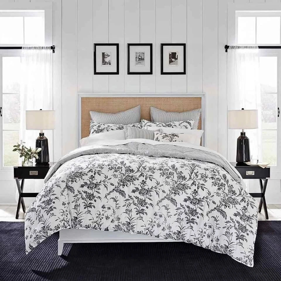 7 pcs King size Laura Ashley Comforter Set - 100% Cotton