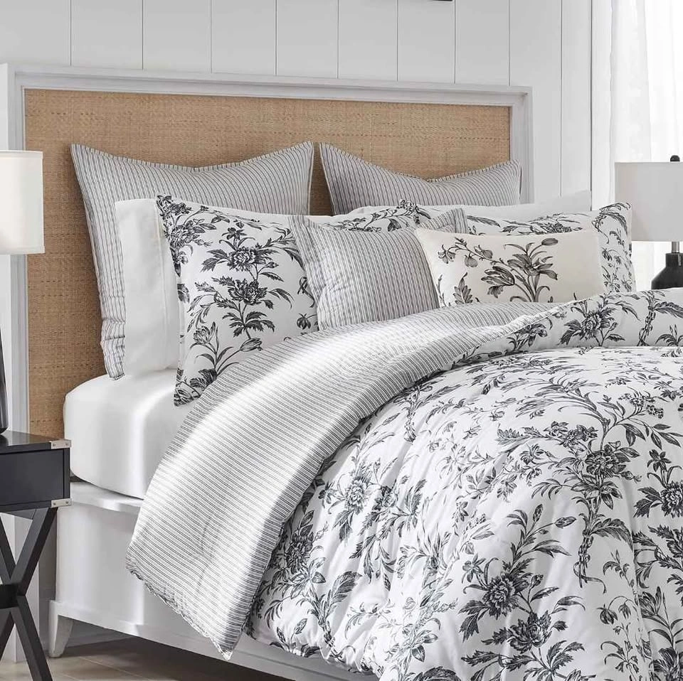 7 pcs King size Laura Ashley Comforter Set - 100% Cotton - photo 4