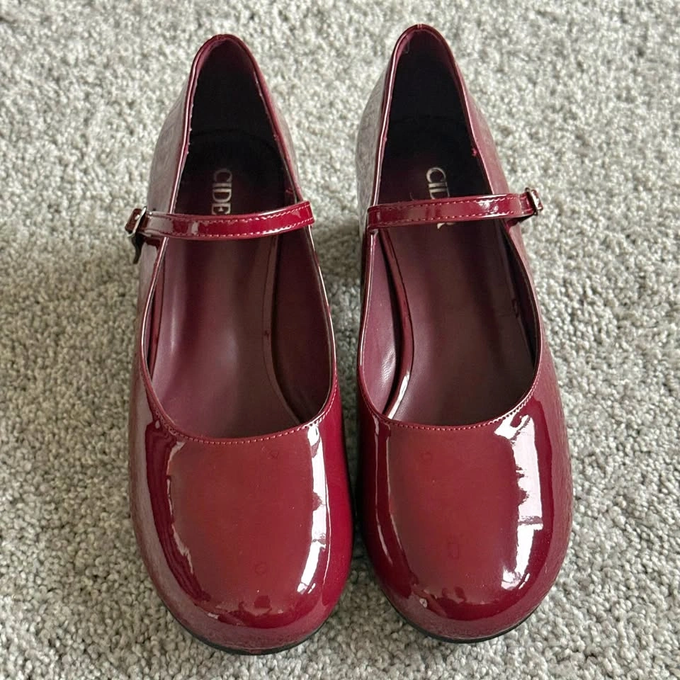 Cider Heeled Mary Jane Shoes
