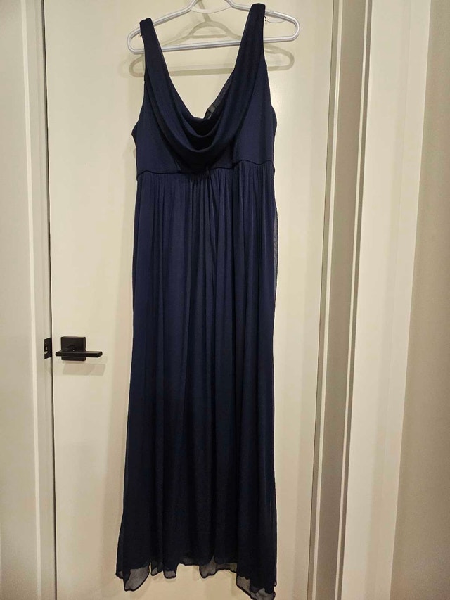 David's Bridal Navy Blue Gown - photo 3
