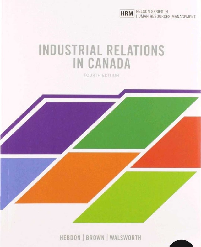 Textbook Industrial Relations in Canada