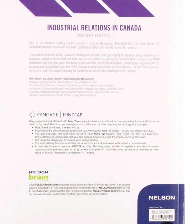 Textbook Industrial Relations in Canada - photo 2