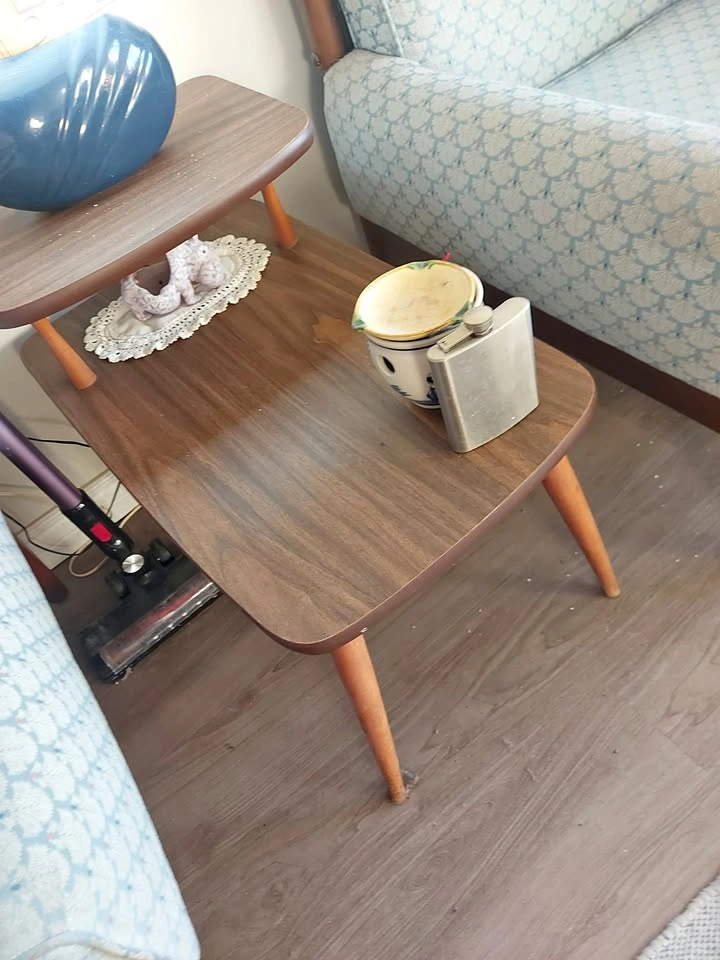 Two-Tier Mid-Century Style Side Table