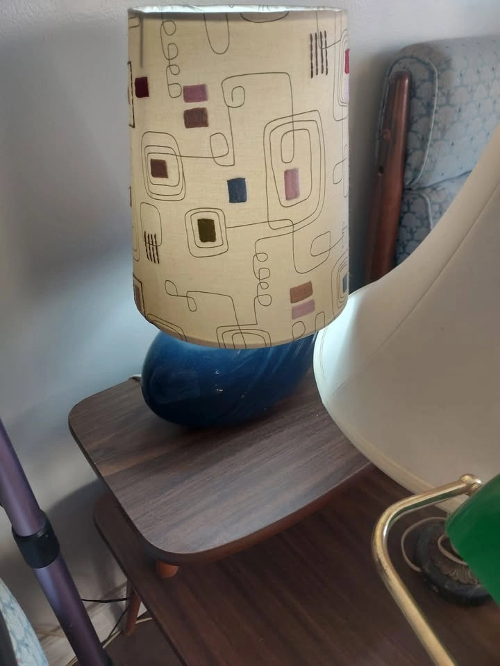 Blue Table Lamp / Bedside Lamp - photo 2