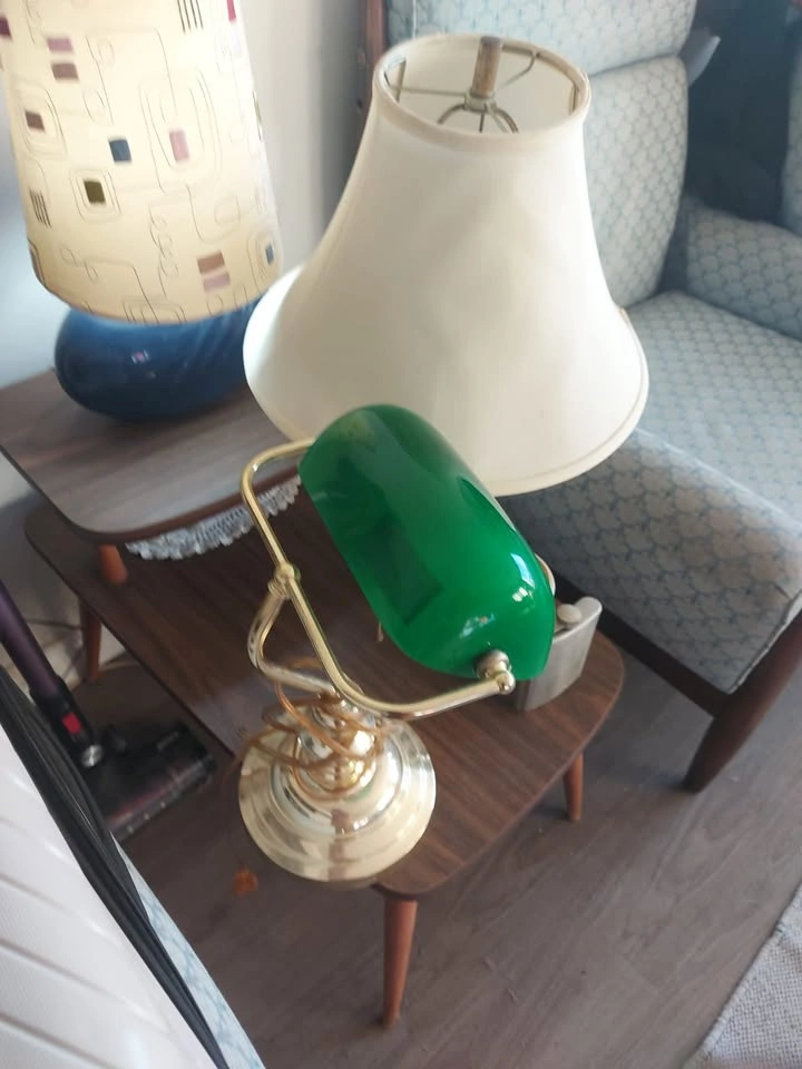 Green Banker’s Desk Lamp / Table Lamp - photo 2