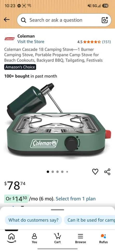 Brand New Coleman Camping Stove Propane - photo 2