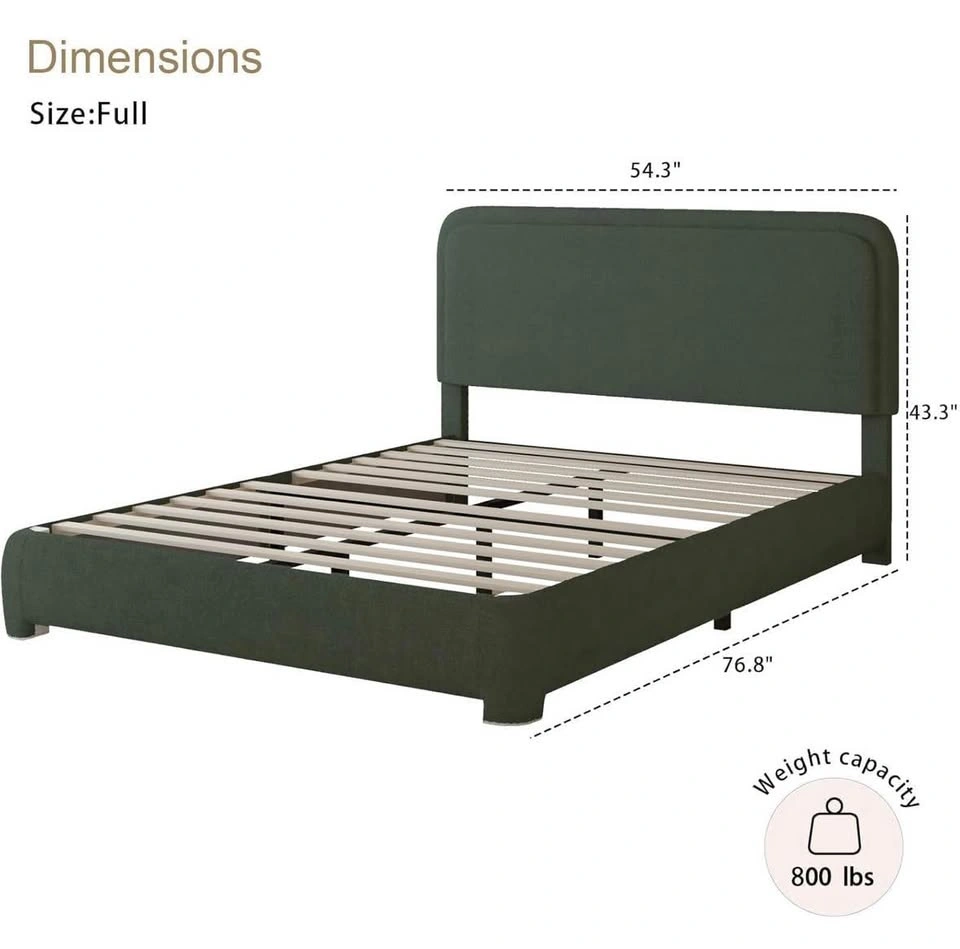 Full Size Bed Frame with Headboard - photo 2