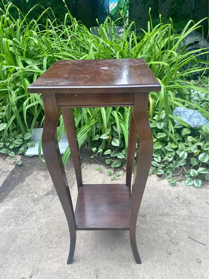 Wood Side or Entryway Table or Plant Stand
