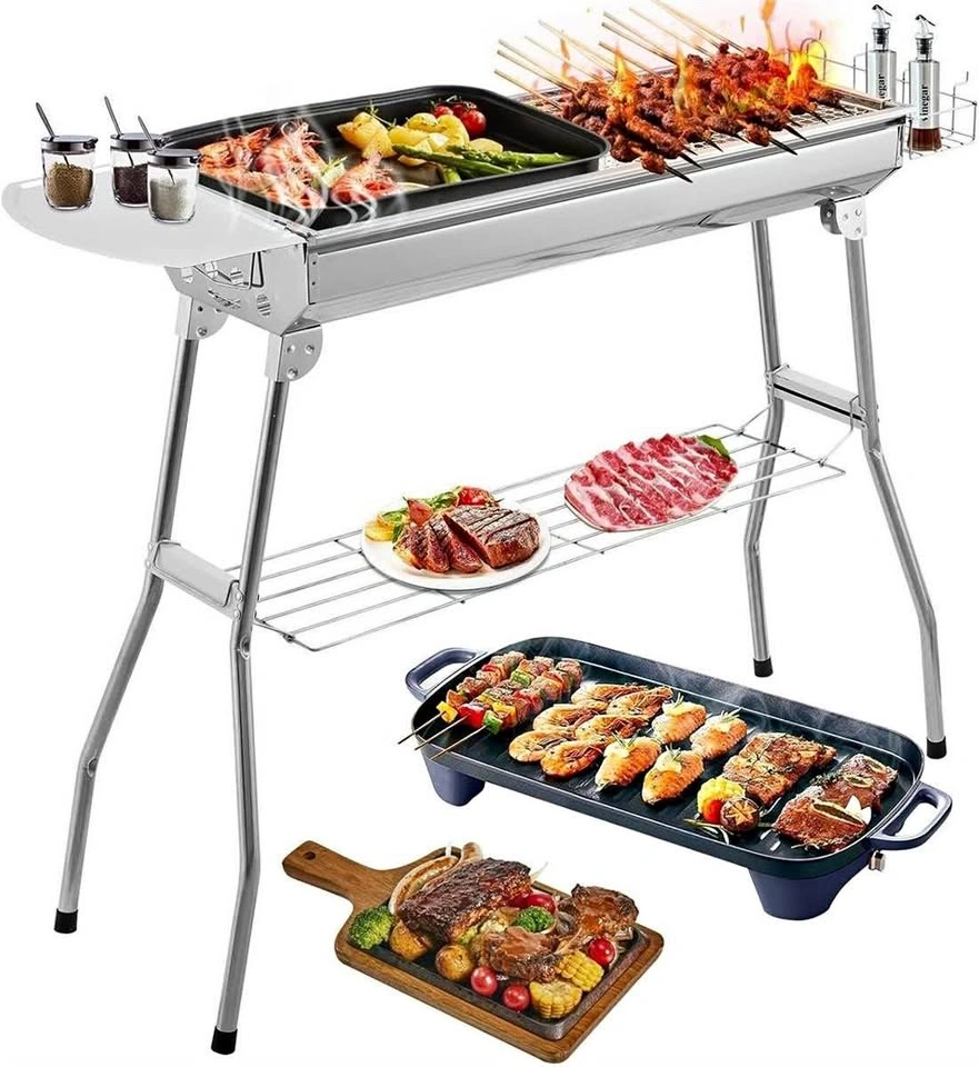 Stainless Steel BBQ Charcoal Grill