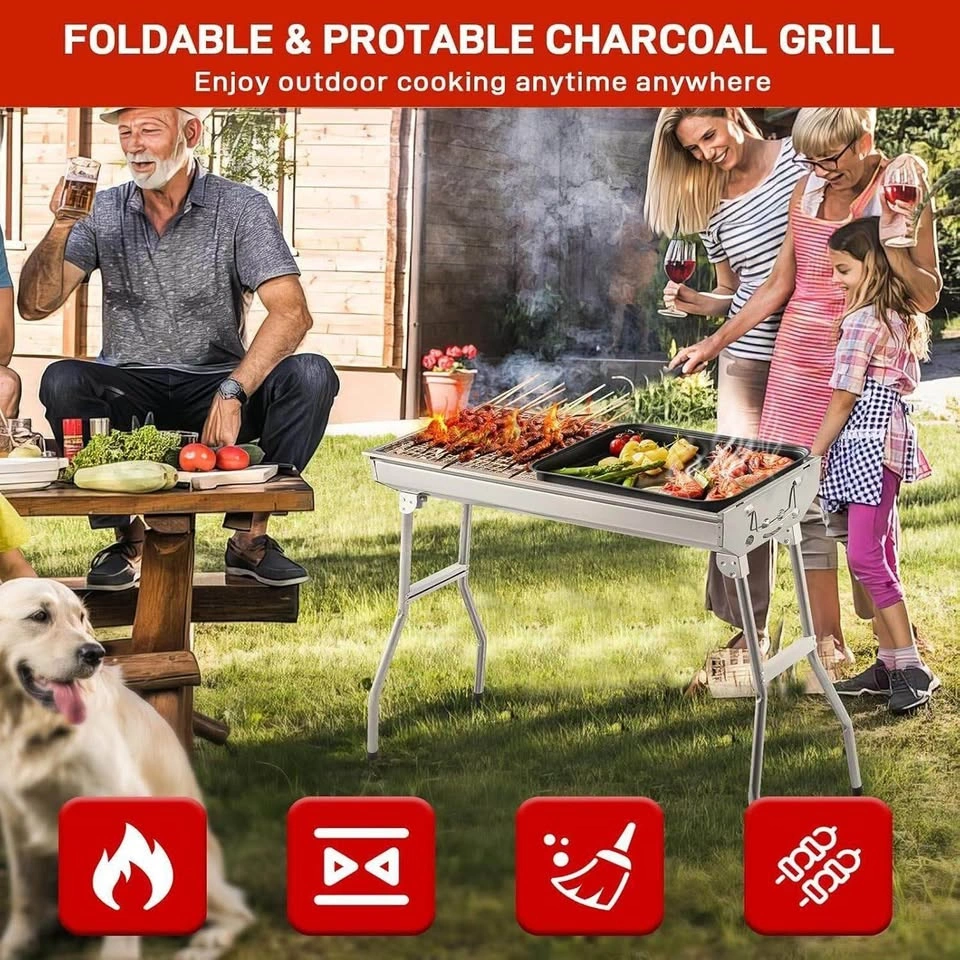 Stainless Steel BBQ Charcoal Grill - photo 3
