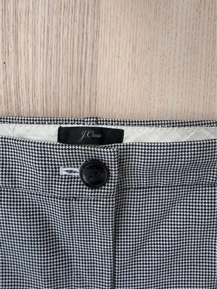 J.Crew High-Rise Cameron Pants Houndstooth Size 8 - photo 2