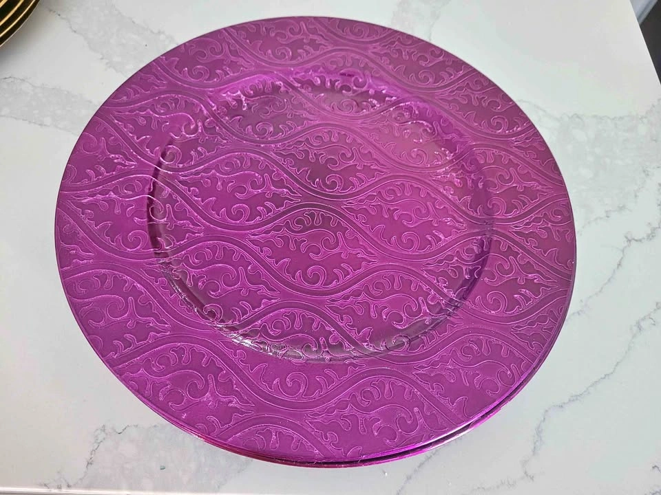 Purple Charger Plates