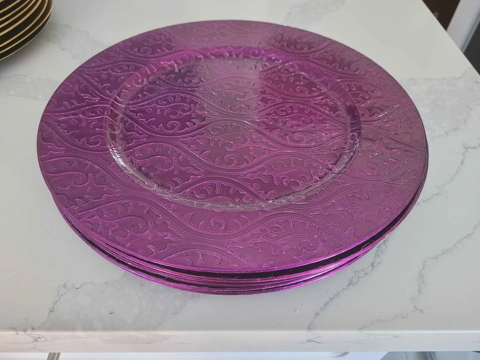 Purple Charger Plates - photo 2