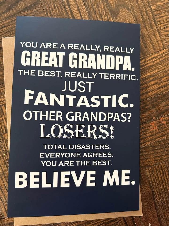 Father’s Day Card for Best grandpa Ever, Hilarious Dad Joke card - photo 3