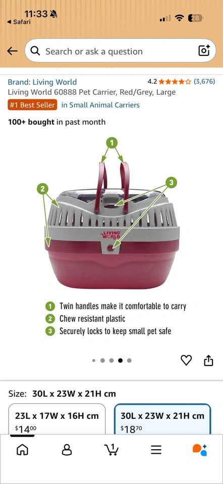 Small Pet Carrier - photo 3