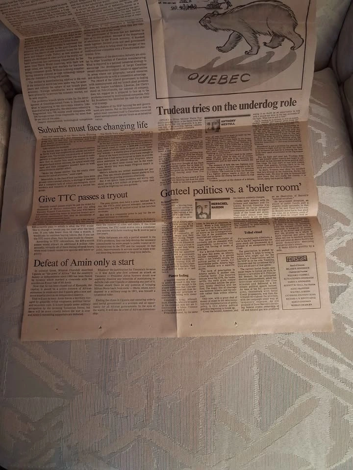 Vintage 1979 Toronto Star Newspaper Insight Section - photo 2