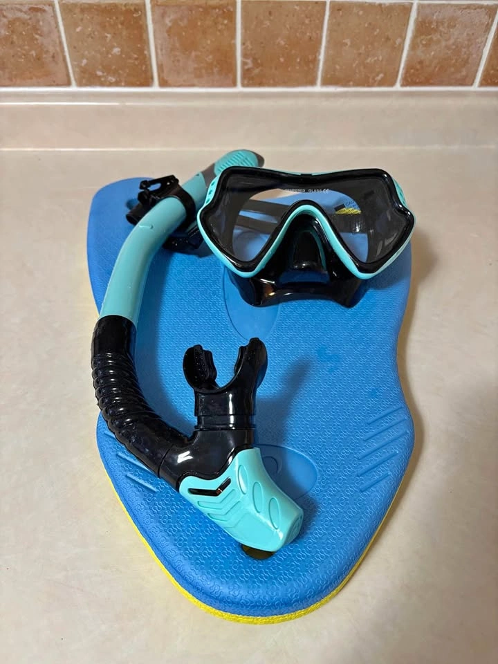 Snorkeling Set with Kickboard – Great Condition – $10