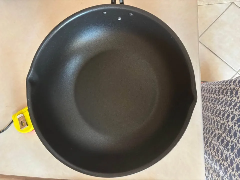 30cm Non-Stick Deep Frying Pan / Wok with Glass Lid - photo 2