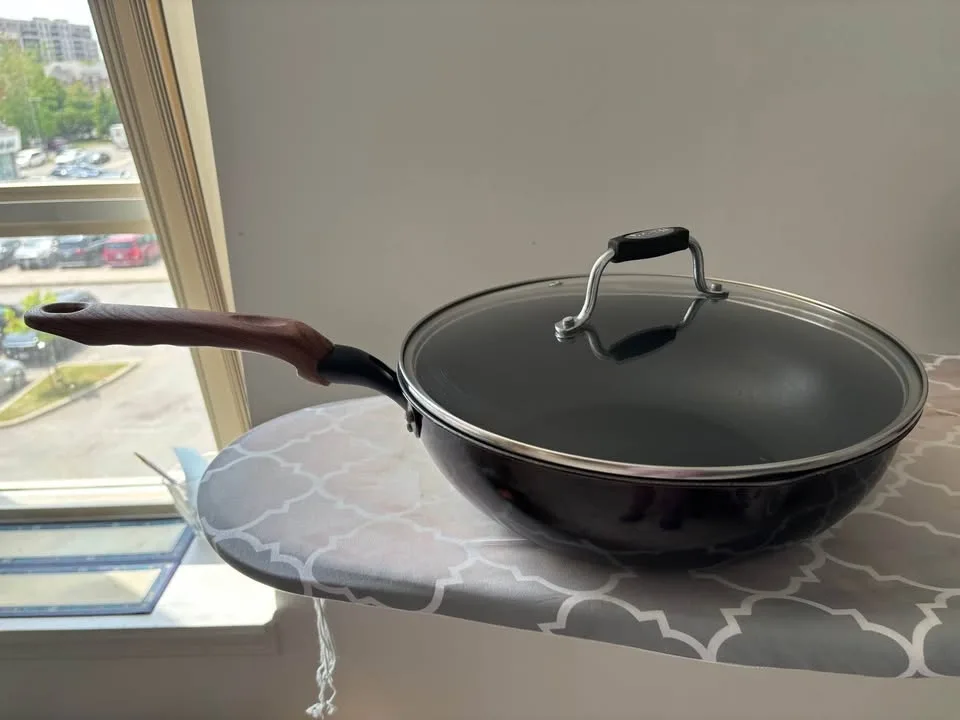 30cm Non-Stick Deep Frying Pan / Wok with Glass Lid - photo 5